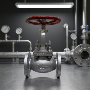 Vanne à soupape à bride en acier moulé, à commande manuelle par volant, pour le contrôle du débit industriel des systèmes d'eau, d'huile et de gaz - Product Image 2