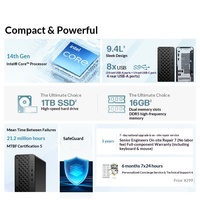 Nouvel ordinateur de bureau Zhan 66 en stock (processeur Core I3/I5 de 14e génération, mémoire DDR5, SSD, écran LCD de 23,8 pouces)