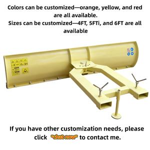 ゴム製ブレード付き卸売調整可能フォークリフト除雪機、除雪用ヘビーデューティーアタッチメント - Product Image 3