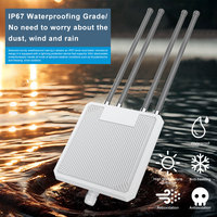 Point d'accès sans fil extérieur Meiweisi HW1800L WIFI6 AX1800 avec routeur Wave2 4x4 MU-MIMO double bande longue portée
