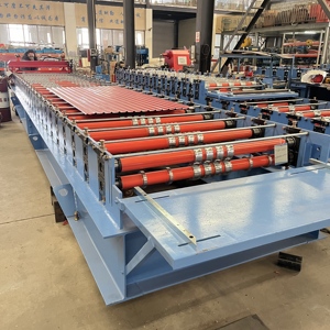 Philippines tùy chỉnh hình thang tấm cuộn tạo thành máy chất lượng cao cuộn tạo thành máy tấm lợp Máy làm - Product Image 6