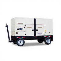 Générateur mobile sur remorque à double roue LEX POWER, de qualité industrielle, robuste, portable, 300 kW, triphasé, démarrage automatique, faible bruit, ATS Super