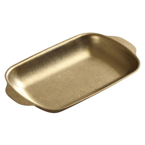 Retro Stainless Steel Baking Dish Rectangular Trays For Grilling Cooking Durable <b>Microwave</b> Safe Serving Tray - Product Image 5