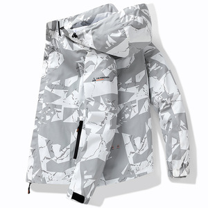 Cappotto con cappuccio da uomo per il tempo libero vestiti di ricarica all'aperto cappello rimovibile Camo sport giacca <span class=keywords><strong>Casual</strong></span> <span class=keywords><strong>abbigliamento</strong></span> da uomo - Product Image 5