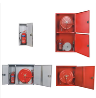 Enrouleur de tuyau d'incendie 30m x 19MM/25MM BSP, pulvérisation/DC/arrêt, fixe, pour tuyau d'incendie oscillant