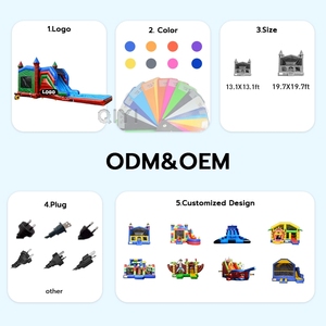 <span class=keywords><strong>Castillo</strong></span> Inflable con Tobogán de <span class=keywords><strong>Agua</strong></span> para Adultos y Niños, Tobogán Inflable - Product Image 5