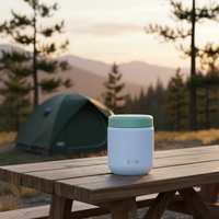 Boîte à lunch isotherme classique en acier inoxydable 304 à double paroi pour l'école, les enfants, le bureau, les voyages et le camping