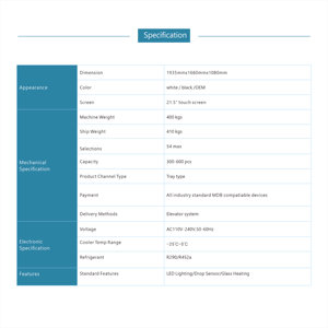 XY Meat <strong>Ice</strong> Cream Frozen Food <strong>Vending</strong> <strong>Machine</strong> for Sale With Elevator - Product Image 5