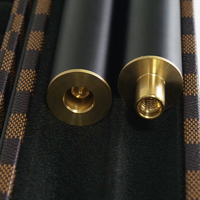 Queue de billard 3/4 articulée personnalisée faite à la main de haute qualité tête 9-10mm queue en bois massif d'ébène avec étui pour queue de billard