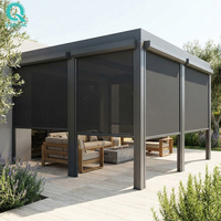 Stores automatiques d'extérieur QINGYING Zip Track Blinds pour terrasse