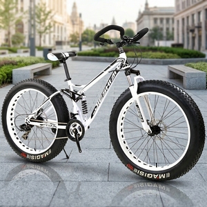 Mountain Bike 26 Pollici Fat Bike Full Suspension MTB Bici da Downhill Bicicletta Uomo 21 Velocità Freno a Disco Doppio Bici Gravel Vendita all'Ingrosso - Product Image 1