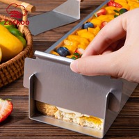 Moule à gâteau tiramisu amovible rectangulaire en alliage d'aluminium antiadhésif, moule à mousse tiramisu DIY, outils professionnels de pâtisserie tiramisu