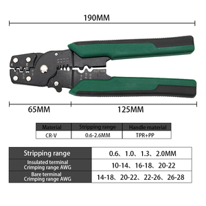 1pcs <span class=keywords><strong>4in1</strong></span> đa chức năng uốn tóc bồng kìm dây thép Stripper Cutter thẳng thiết bị đầu cuối kìm dây Phụ Kiện Dụng cụ cầm tay - Product Image 5