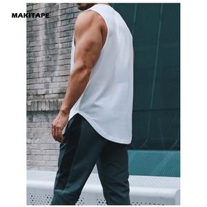 BX10001 Wholesale Sportswear Sport <b>Vest</b> Custom Logo Sleeveless Breathable Quick Dry 100% Polyester Running Fitness Tank Top Men - Product Image 3