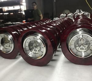 Đồng Hồ <span class=keywords><strong>Da</strong></span> Vinci Eclipse Màu Bạc Khắc Điều Hành Đồng Hồ Tối Cherry Đồng Hồ Để Bàn Cá Nhân Hóa - Product Image 5