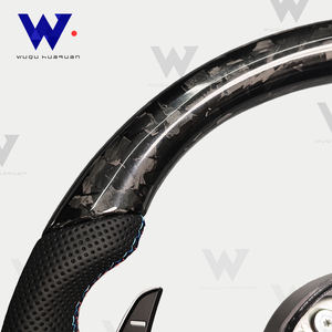 Para <span class=keywords><strong>BMW</strong></span> Serie EF F30 F10 F31 F20 E90 F80 F32 F01 F22 F25 F26 F33 F34 F35 E90 E60 Volante de fibra de carbono forjado - Product Image 4