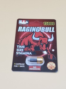 Cápsula Individual Raging Bull 15000 de Marca Privada OEM con Ligustrum Lucidum y Cordyceps para Aumentar el Tamaño Masculino y la Resistencia - Product Image 1