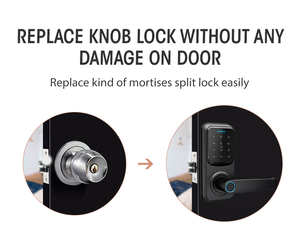 Locstar mới được thiết kế tuya ttlock Wifi App kiểm soát mở khóa mật khẩu vân tay kỹ thuật số thẻ RFID Key Mini Khóa cửa thông minh - Product Image 4