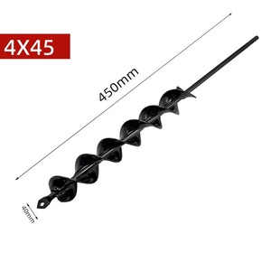 Check Valve Black Zhejiang Metal <b>Garden</b> Loosen Digging Pit Planting <b>Tools</b> Ground Drill Screw Bit Accessories - Product Image 3