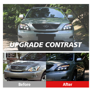 ไฟท้ายและไฟหน้าแบบ LED สำหรับ Lexus RX/Harrier ปี 2003-2008 ไฟหน้าอะไหล่ ไฟท้ายพร้อมเอฟเฟกต์เปิด-ปิดแบบเคลื่อนไหว - Product Image 2