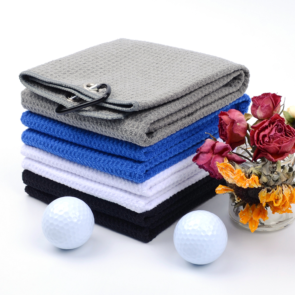Customized Outdoor Funny Microfibre Towel Crossed Embroidered Golf Towel Pickleball Towel