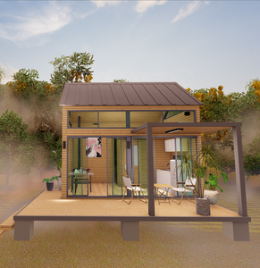 Modern Prefabrik Ahşap Kabin Geniş Tiny <span class=keywords><strong>House</strong></span> Veranda Tatil Köyleri İçin Tatil Evleri Çiftlik Evi Banyo Ev Ofisi Otel Villa - Product Image 2