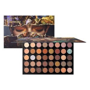 อายแชโดว์ 40 สีเนื้อแมทชิมเมอร์กลิตเตอร์แป้งกันน้ำติดทนนานหลากสีสำหรับการแต่งหน้าทุกวัน - Product Image 1