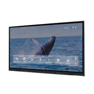 Moniteur à écran tactile infrarouge IR moniteur LCD industriel E Board interactif tout en un tableau blanc à écran plat