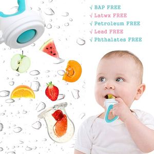 Juguete de Silicona para la Dentición de Bebés con 3 Tamaños de Bolsas de Silicona para Alimentación, Alimentador de Frutas para Bebés de Grado Alimenticio, Chupete - Product Image 2