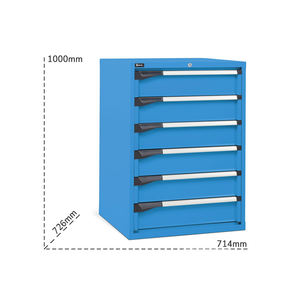 Cajonera industrial Fami Master DE 714x726x1000mm azul con 6 cajones, 2000Kg - Product Image 6