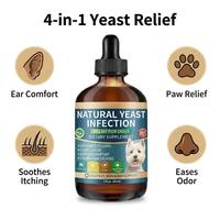 Probiotiques liquides pour animaux de compagnie en marque privée, complément alimentaire naturel pour chiens, santé immunitaire et digestive, saveur bacon, à base de plantes