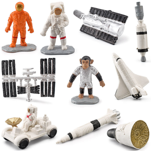 Anahtarlık oyuncak modeli mini spaceman modeli heykelcik yaratıcı ev astronot Chimp uydu roket teleskop kapsül ay rover - Product Image 2
