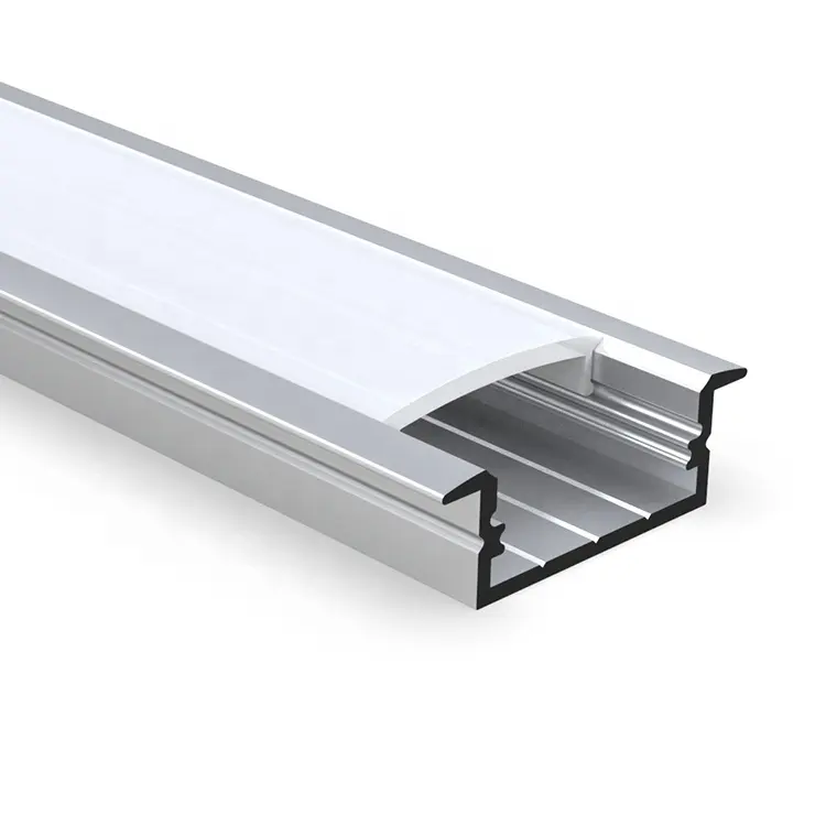 Customization Recessed Linear Lamp Lights Alu Profil 6063 T5 Extrusion Channel With PC Diffuser Led Aluminum Profile