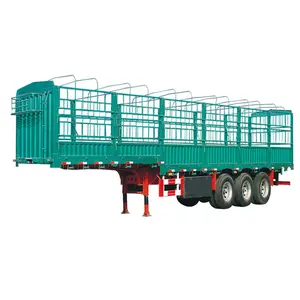 Bán nhà máy sử dụng New Side tường hàng rào Cargo Trailer động vật giao thông vận tải hàng hóa số lượng lớn Giao thông vận tải