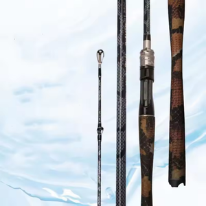 Byloo 1.9cm 2 sections canne à pêche légère en Fiber de carbone Action rapide filature coulée canne pêche liège pour Pescar Spining <span class=keywords><strong>Casting</strong></span> - Product Image 1