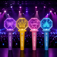 Barra Luminosa LED Octogonal de Plástico Recargable con Control Remoto de 2.4G |   Sincronización DMX para Control de Multitudes |   Escenario Portátil para Conciertos Kpop