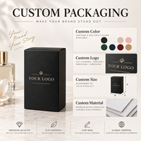 Boîte d'emballage de parfum noir mat personnalisée avec logo en feuille d'or à chaud, boîte cadeau en papier pour flacon de parfum, emballage cosmétique