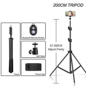 Trépied pour selfie Db 100/150/200 cm en alliage extensible avec support pour téléphone pour la photographie et l'utilisation vidéo - Product Image 5