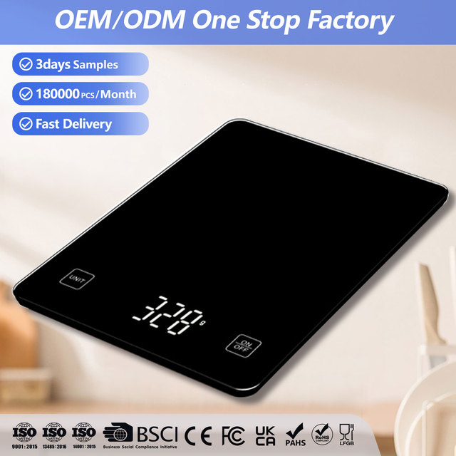 China B2B Glass Platform Precision Food Nutritional Sensor Electronic Kitchen Scale Weight Scale