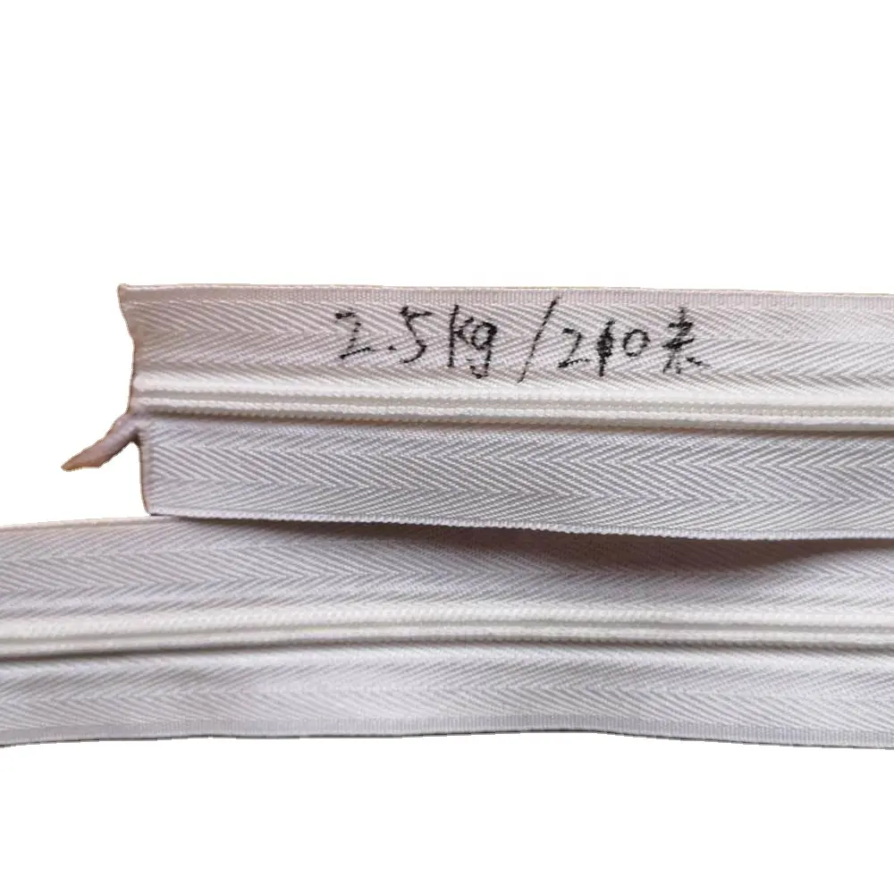 Fábricas de zíper de nylon longa corrente de alta qualidade, produzindo zipper na china 3 # cor cru branca de nylon em rolos para venda