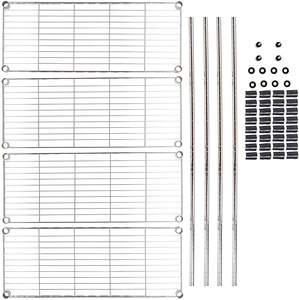 Adjustable Heavy Duty Wire Shelving with Chrome or Powder Coated Surfacetreatment - Product Image 2