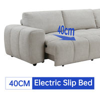 Modernes Multifunktionales Elektrisches L-förmiges Ecksofa mit Stoffbezug Apartmentfreundliches Ausziehbares Schiebebett Modern Luxuriös