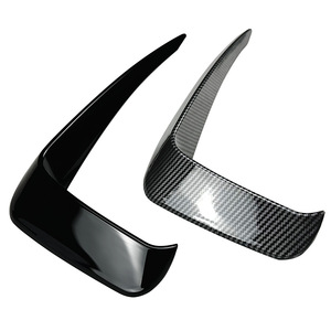 Volkswagen Front Wind Vane <b>Car</b> <b>Decals</b> Piano Black Carbon Fiber Texture Adhesive ABS Weather Shields 2019-2021 - Product Image 5