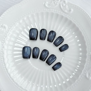 Nuevo Diseño al por Mayor, <span class=keywords><strong>Uñas</strong></span> Artificiales Francesas Largas con Brillo de <span class=keywords><strong>Cielo</strong></span> Estrellado, Cobertura Total, para Salón de <span class=keywords><strong>Uñas</strong></span> - Product Image 5
