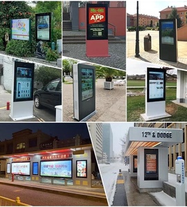 Pantalla impermeable OEM de pie Panel de publicidad al aire libre Señalización digital Pantalla táctil Lcd Ip65 Tótem de alto brillo - Product Image 3