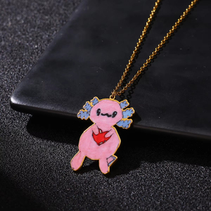 <span class=keywords><strong>Collana</strong></span> con Ciondolo in Acciaio Inossidabile Personalizzato con Disegno Smaltato per Bambini, Regalo per la Mamma - Product Image 2