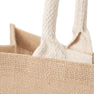 Sacs fourre-tout en jute épais et réutilisables de taille personnalisée sacs fourre-tout vierges promotionnels pour le shopping cosmétiques et le café cadeaux - Product Image 6