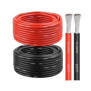 Красный черный мягкий 2 3 4 6 8 10 12 14 16 18 20 22 24 26 28 AWG силиконовый кабель Электрический провод - Product Image 1