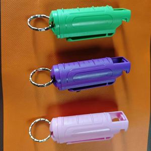 Kit d'outils d'autodéfense en gros avec porte-clés de sécurité Sabre et flacon de spray en forme de rouge à lèvres pour la protection personnelle féminine - Product Image 1