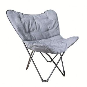 Chaise pliante confortable en coton rembourrée, amovible et lavable - Product Image 1